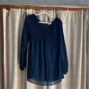 Max Studio Elegant Navy Blouse